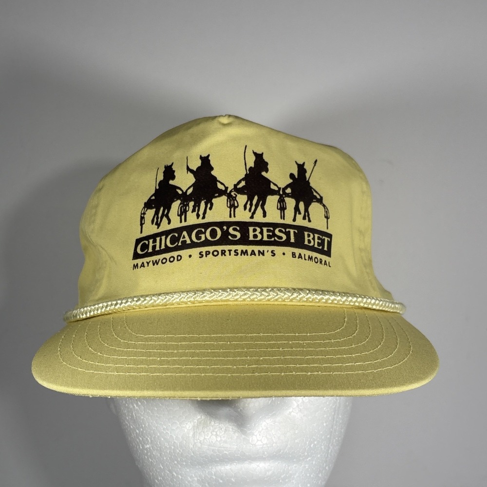 Designer Award Chicago‎ Chicago's Best Bet Yellow Strap Back Rope Hat